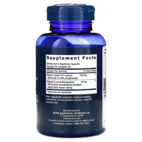 Thành phần vi chất của Life Extension Cardio Peak 120 Vegetarian Capsules 737870170099