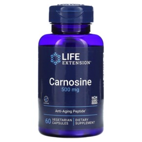 Thực phẩm chức năng Life Extension Carnosine 500 mg 60 Vegetarian Capsules 737870182962