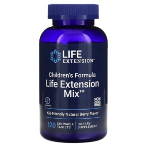 Thực phẩm chức năng Life Extension Children's Formula Life Extension Mix Natural Berry 120 Chewable Tablets 737870219910