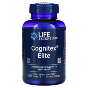 Thực phẩm chức năng Life Extension Cognitex Elite 60 Vegetarian Tablets 737870239666