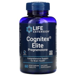 Thực phẩm chức năng Life Extension Cognitex Elite Pregnenolone 60 Vegetarian Tablets 737870239765