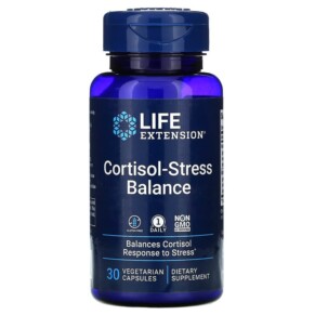Thực phẩm chức năng Life Extension Cortisol-Stress Balance 30 Vegetarian Capsules 737870231233