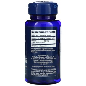 Life Extension Cran-Max Cranberry Whole Fruit Concentrate 500 mg 60 Vegetarian Capsules 3 Thành phần vi chất của Life Extension Cran-Max Cranberry Whole Fruit Concentrate 500 mg 60 Vegetarian Capsules 737870862062