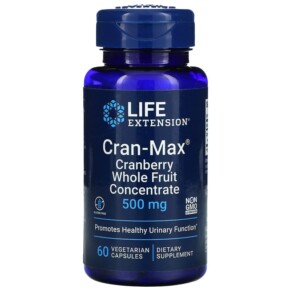 Thực phẩm chức năng Life Extension Cran-Max Cranberry Whole Fruit Concentrate 500 mg 60 Vegetarian Capsules 737870862062