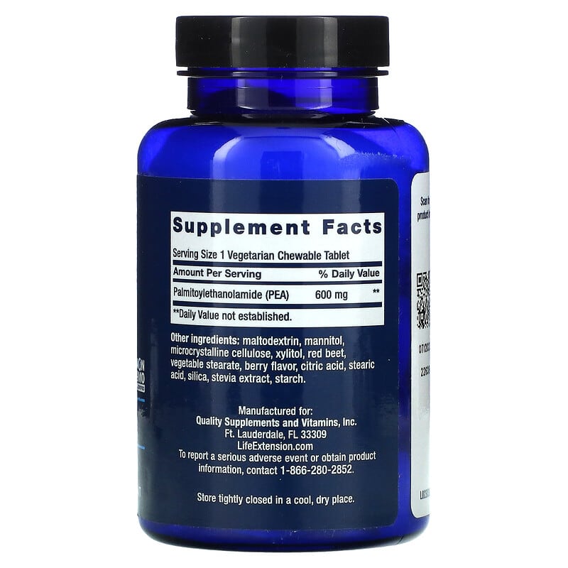 Life Extension Discomfort Relief Berry 60 Vegetarian Chewable Tablets 2 Thành phần vi chất của Life Extension Discomfort Relief Berry 60 Vegetarian Chewable Tablets 737870230366