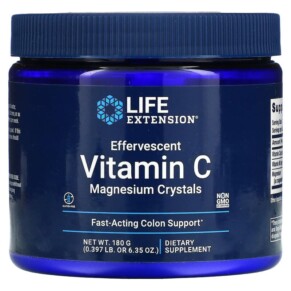 Thực phẩm chức năng Life Extension Effervescent Vitamin C Magnesium Crystals 6.35 oz (180 g) 737870173618