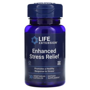 Thực phẩm chức năng Life Extension Enhanced Stress Relief 30 Vegetarian Capsules 737870987031