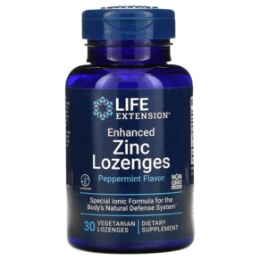 Thực phẩm chức năng Life Extension Enhanced Zinc Lozenges Peppermint 30 Vegetarian Lozenges 737870196105