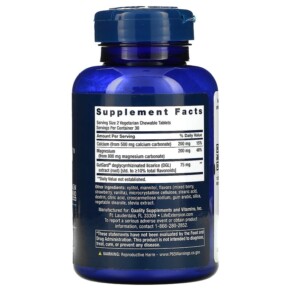 Thành phần vi chất của Life Extension EsophaCool Berry 60 Vegetarian Chewable Tablets 737870203315