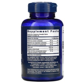 Thành phần vi chất của Life Extension Esophageal Guardian Berry 60 Vegetarian Chewable Tablets 737870173700