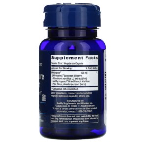 Thành phần vi chất của Life Extension Eye Pressure Support with Mirtogenol 30 Vegetarian Capsules 737870151432