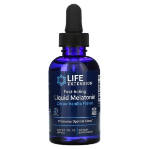 Thực phẩm chức năng Life Extension Fast-Acting Liquid Melatonin Citrus-Vanilla 2 fl oz (59 ml) 737870223429