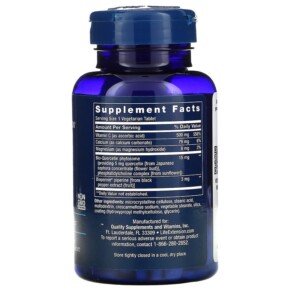 Thành phần vi chất của Life Extension Fast-C and Bio-Quercetin Phytosome 60 Vegetarian Tablets 737870222965