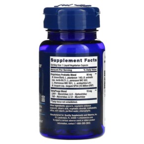 Thành phần vi chất của Life Extension FLORASSIST GI with Phage Technology 30 Liquid Vegetarian Capsules 737870212539