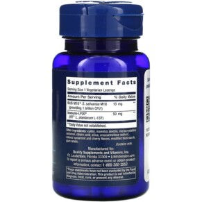 Thành phần vi chất của Life Extension FLORASSIST Oral Hygiene 30 Vegetarian Lozenges 737870212034