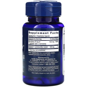 Thành phần vi chất của Life Extension Gastro-Ease 60 Vegetarian Capsules 737870210061