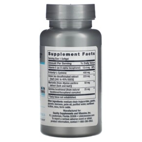 Thành phần vi chất của Life Extension GEROPROTECT Ageless Cell 30 Softgels 737870211938