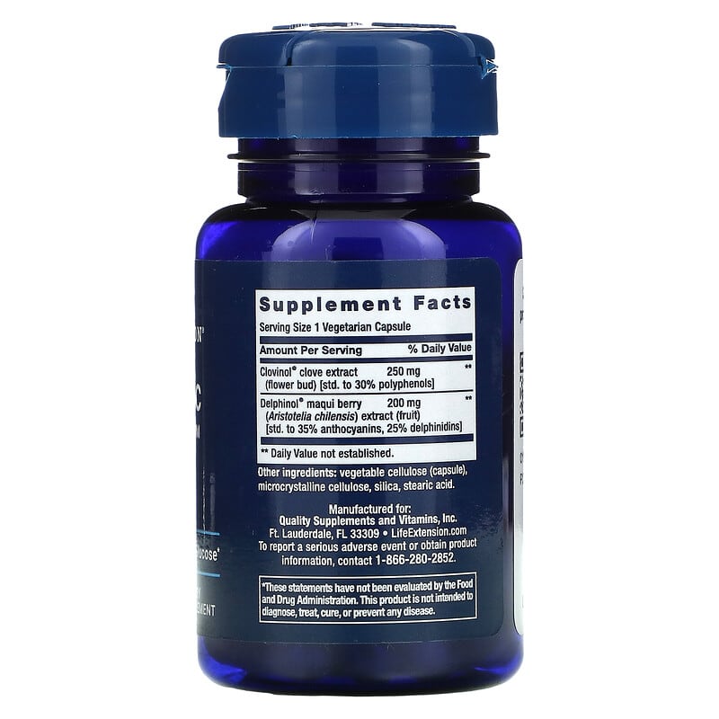 Life Extension Glycemic Guard 30 Vegetarian Capsules 2 Thành phần vi chất của Life Extension Glycemic Guard 30 Vegetarian Capsules 737870212232