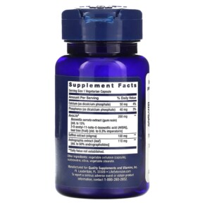 Thành phần vi chất của Life Extension Healthy Lungs 30 Vegetarian Capsules 737870251231