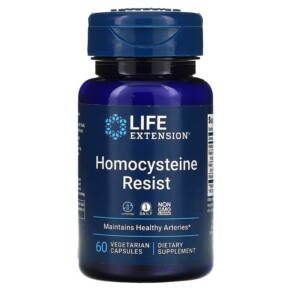 Thực phẩm chức năng Life Extension Homocysteine Resist 60 Vegetarian Capsules 737870212164
