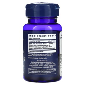 Thành phần vi chất của Life Extension Krill Healthy Joint Formula 30 Softgels 737870160038