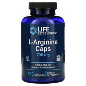 Thực phẩm chức năng Life Extension L-Arginine Caps 700 mg 200 Capsules 737870162421
