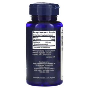 Thành phần vi chất của Life Extension Lactoferrin Caps 60 Vegetarian Capsules 737870168164