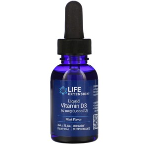 Thực phẩm chức năng Life Extension Liquid Vitamin D3 Mint Flavor 2.000 IU 1 fl oz (29.57 ml) 737870223214