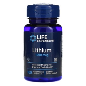 Thực phẩm chức năng Life Extension Lithium 1.000 mcg 100 Vegetarian Capsules 737870240310