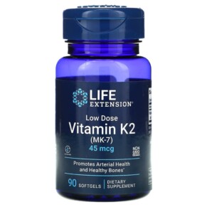 Thực phẩm chức năng Life Extension Low Dose Vitamin K2 (MK-7) 45 mcg 90 Softgels 737870193692