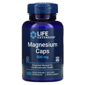 Thực phẩm chức năng Life Extension Magnesium Caps 500 mg 100 Vegetarian Capsules 737870145912