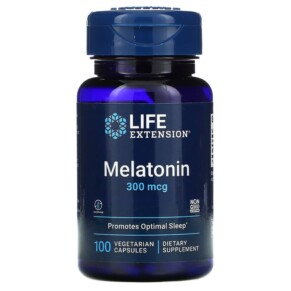 Thực phẩm chức năng Life Extension Melatonin 300 mcg 100 Vegetarian Capsules 737870166818