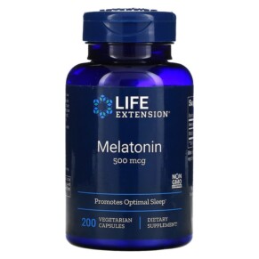Thực phẩm chức năng Life Extension Melatonin 500 mcg 200 Vegetarian Capsules 737870108320