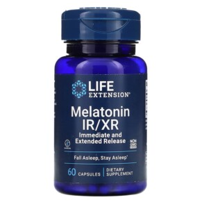 Thực phẩm chức năng Life Extension Melatonin IR/XR 60 Capsules 737870220169
