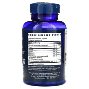 Thành phần vi chất của Life Extension Mitochondrial Energy Optimizer with PQQ 120 Vegetarian Capsules 737870186816