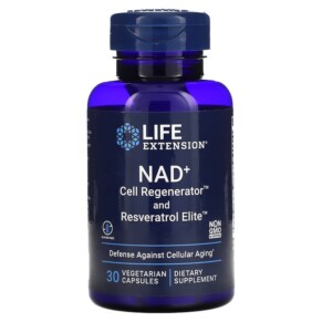 Thực phẩm chức năng Life Extension NAD+ Cell Regenerator and Resveratrol Elite 30 Vegetarian Capsules 737870234838