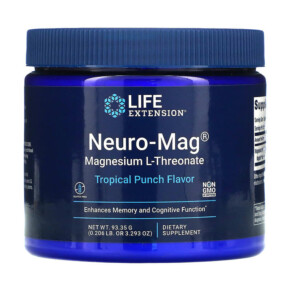 Thực phẩm chức năng Life Extension Neuro-Mag Magnesium L-Threonate Tropical Punch 3.293 oz (93.35 g) 737870203292