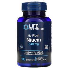 Thực phẩm chức năng Life Extension No Flush Niacin 640 mg 100 Capsules 737870373100