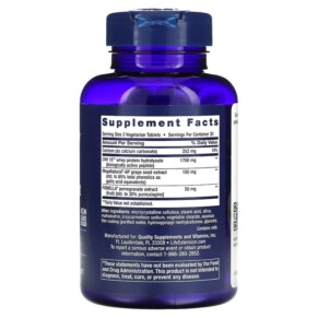 Thành phần vi chất của Life Extension Optimal BP Management 60 Vegetarian Tablets 737870984061