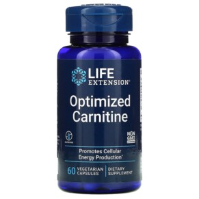 Thực phẩm chức năng Life Extension Optimized Carnitine 60 Vegetarian Capsules 737870201861