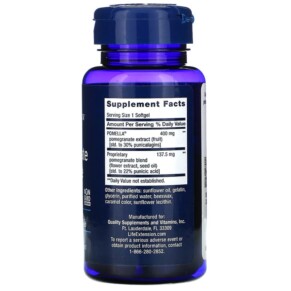 Thành phần vi chất của Life Extension Pomegranate Complete 30 Softgels 737870195337