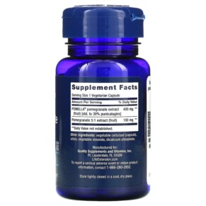 Thành phần vi chất của Life Extension Pomegranate Fruit Extract 30 Vegetarian Capsules 737870956037