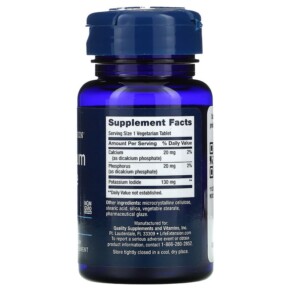 Thành phần vi chất của Life Extension Potassium Iodide Tablets 130 mg 14 Tablets 737870577140