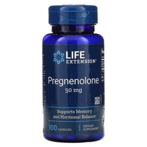 Thực phẩm chức năng Life Extension Pregnenolone 50 mg 100 Capsules 737870302100