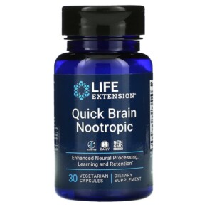 Thực phẩm chức năng Life Extension Quick Brain Nootropic 30 Vegetarian Capsules 737870240631