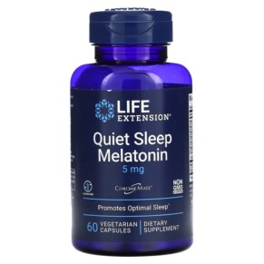Thực phẩm chức năng Life Extension Quiet Sleep Melatonin 5 mg 60 Vegetarian Capsules 737870144564