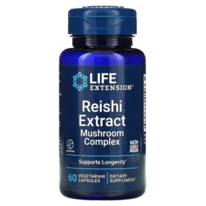 Thực phẩm chức năng Life Extension Reishi Extract Mushroom Complex 60 Vegetarian Capsules 737870170860