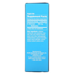 Thành phần vi chất của Life Extension SAMe (Disulfate Tosylate) 400 mg 30 Enteric Coated Tablets 737870217633