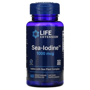 Thực phẩm chức năng Life Extension Sea-Iodine 1.000 mcg 60 Vegetarian Capsules 737870174066