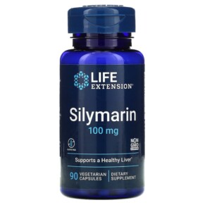 Thực phẩm chức năng Life Extension Silymarin 100 mg 90 Vegetarian Capsules 737870188490